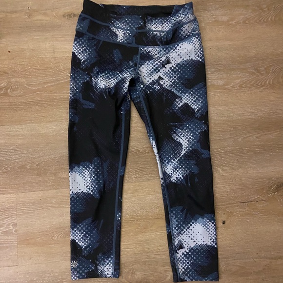 Black white and blue hesitant leggings - Picture 1 of 1